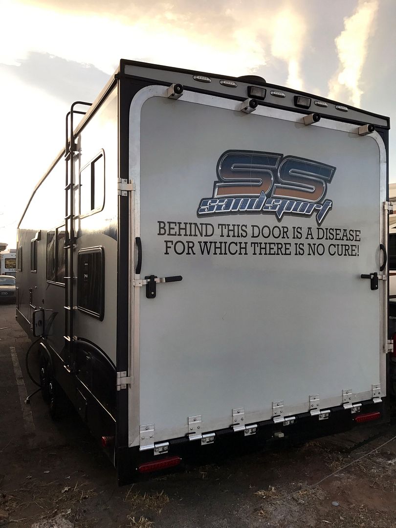 2013 Pacific Coachworks SandSport 280fs toyhauler bumper pull camper